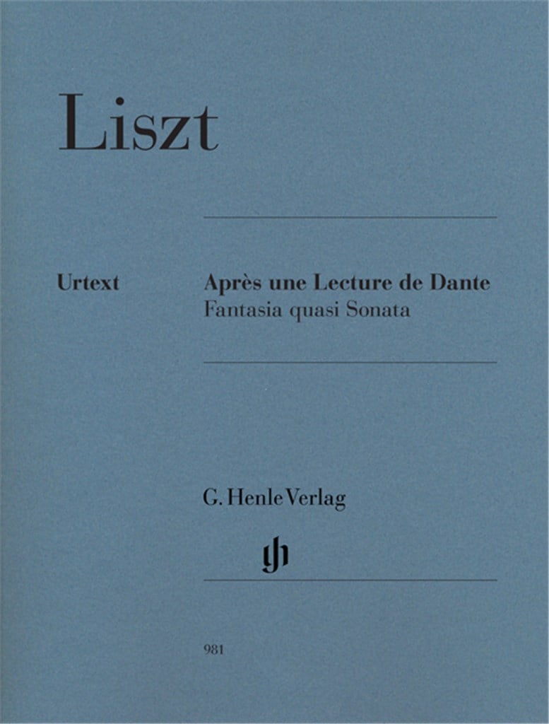 Apres Une Lecure De Dante Fantasia Quasi Sonata